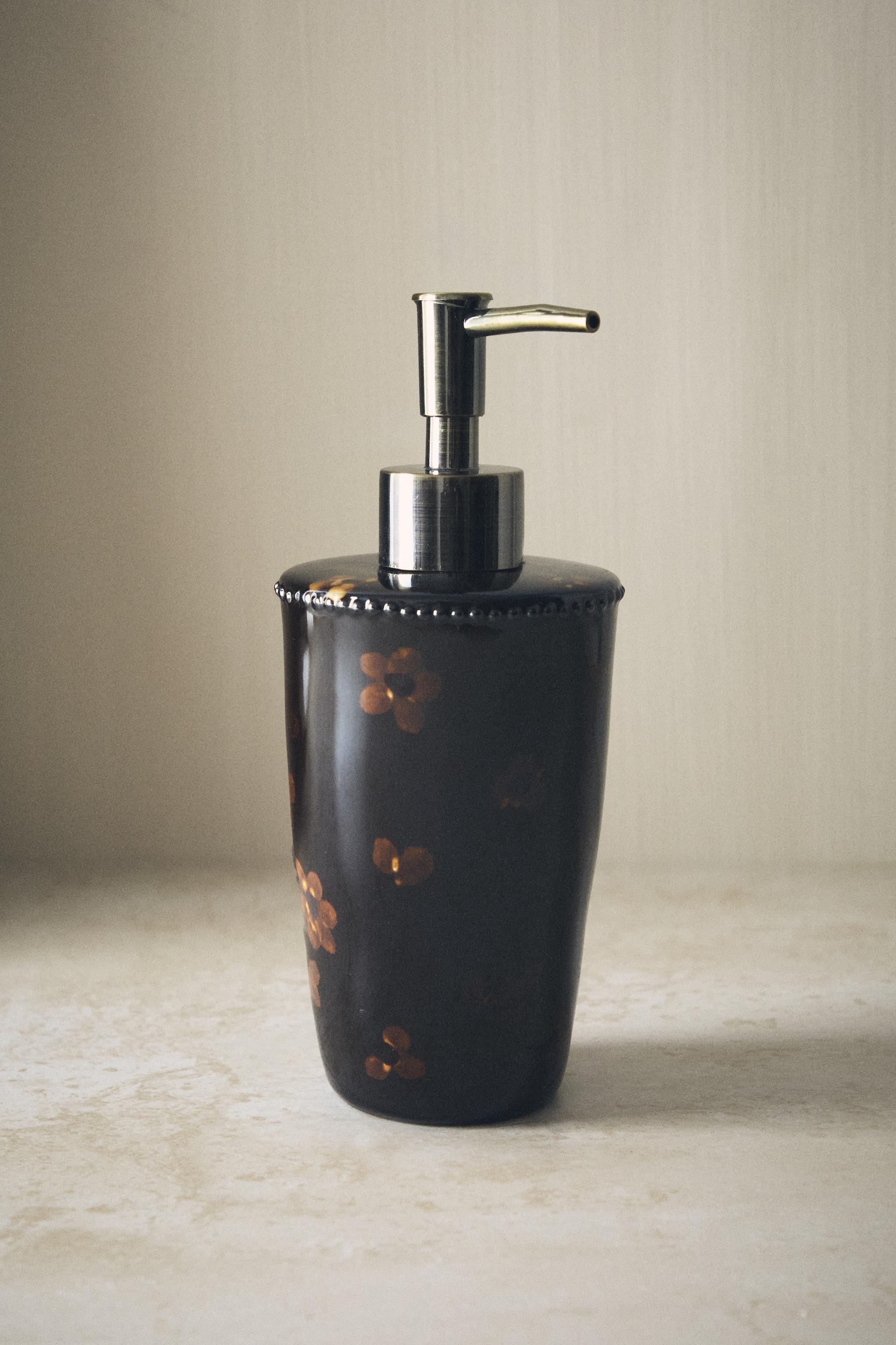 FLORAL SOAP DISPENSER